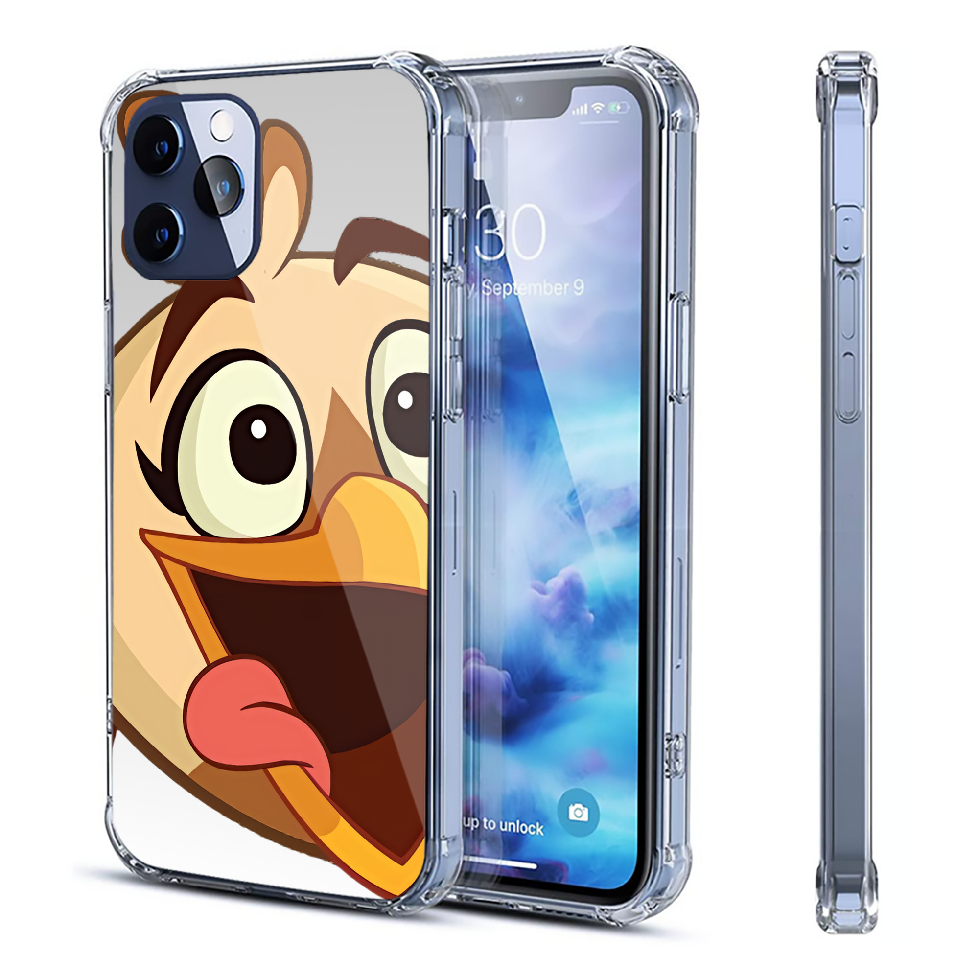 （画像用） Angry Birds アングリーバード 【iPhone 12シリーズ対応】透明スマホケース（クリアソフトケース）